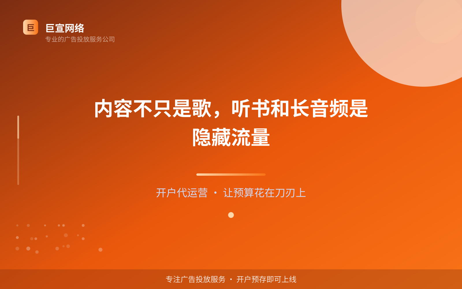 酷狗广告投放：内容不只是歌，听书和长音频是隐藏流量（投放总览）