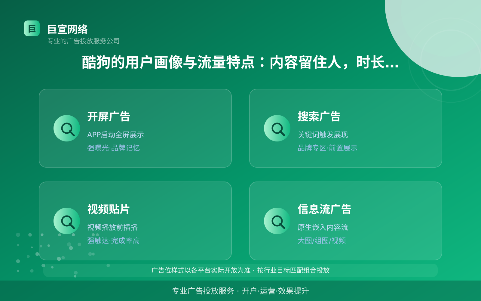 酷狗的用户画像与流量特点:内容留住人,时长换转化(投放总览) 酷狗的用户画像与流量特点:内容留住人,时长换转化(投放总览)